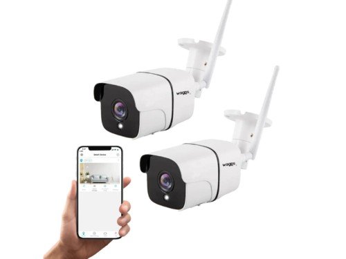 Pack de Cámaras de Seguridad de Interior WiFi y Visión Nocturna Waggs