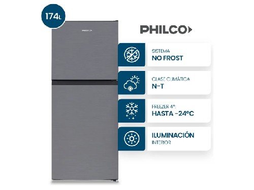 Heladera Philco PHNT198X2 Acero 174 Litros No Frost