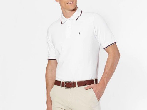 Polo de piqué con 2 vivos