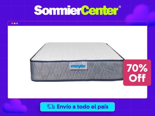 Colchón 1 Plaza Resorte Meyer Luz (080x190)