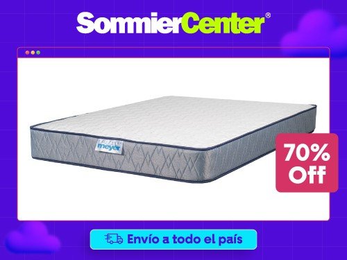 Colchón 2 Plazas Resorte Meyer Luz (140x190)