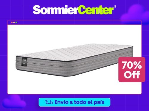 Colchón 1 Plaza Resorte Sealy Linen (080x190)