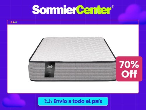 Colchón 1 Plaza Resorte Sealy Linen (080x190)