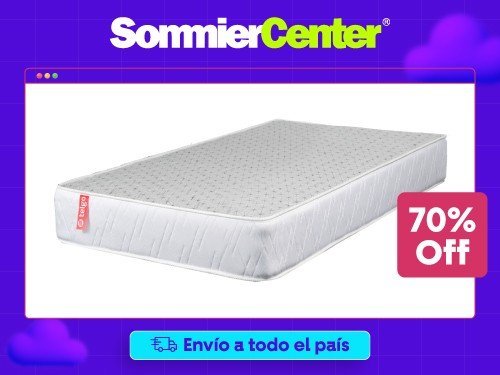 Colchón 1 Plaza Resorte Telgo Dorado (080x190)