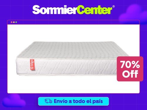 Colchón 2 Plazas Resorte Telgo Dorado (140x190)