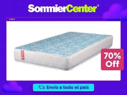 Colchón 1 Plaza Espuma Telgo Vida (080x190)