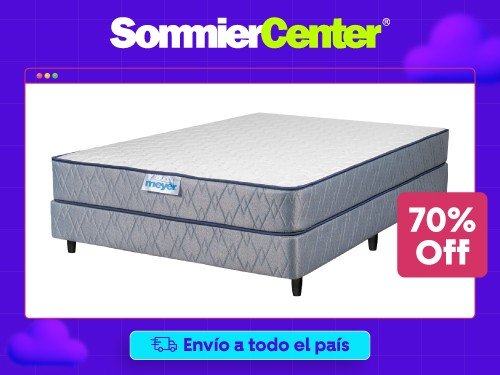 Sommier 2 plazas Resorte Bonnell Meyer Luz (140x190)