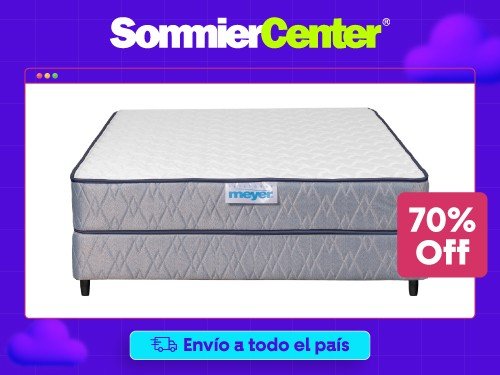 Sommier 2 plazas Resorte Bonnell Meyer Luz (140x190)