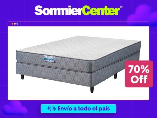 Sommier 2 Plazas Espuma Meyer Salud (140x190)