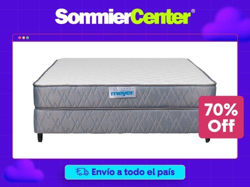 Sommier 2 Plazas Espuma Meyer Salud (140x190)