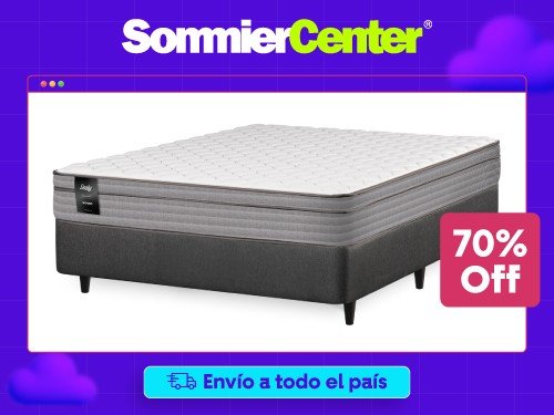 Sommier 2 Plazas Espuma Sealy Woods (140x190)