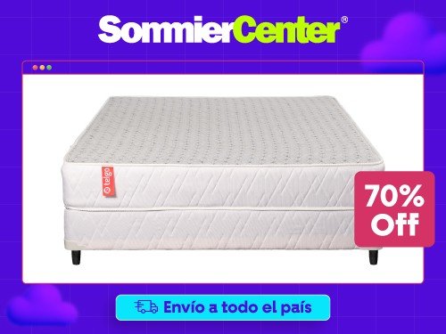Sommier 2 Plazas Resorte Telgo Dorado (140x190)