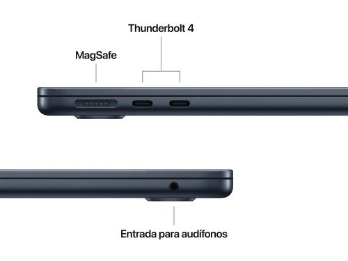 MacBook Air 13" M4 256 GB - 10 CPU | 8 GPU | 16 GB RAM - Medianoche