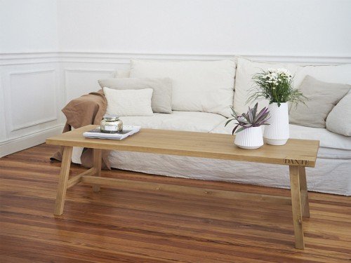 Mesa ratona de madera 140cm Dante Hogar