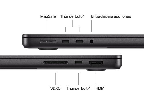 MacBook Pro 14" M4 512 GB - 10 CPU | 10 GPU | 16 GB RAM - Negro