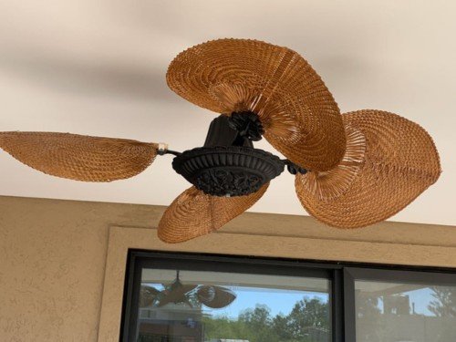 Ventilador de techo de rattan WINDLUX® modelo Acanto