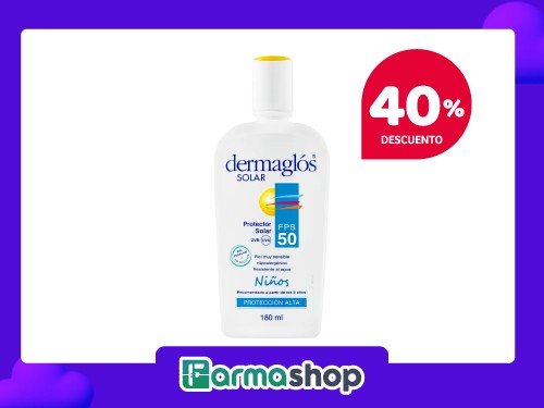 DERMAGLOS FPS 50 PARA NIÑOS X 180 ml