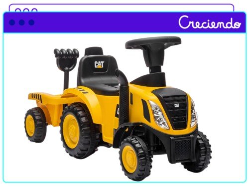 Andarín Tractor Caterpiller Con Remolque Con Luz Y Sonido