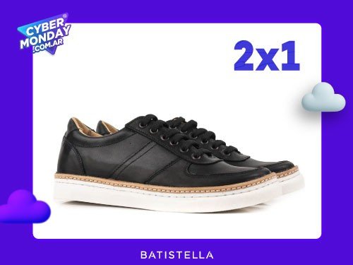 Zapatillas clásicas de cuero negro