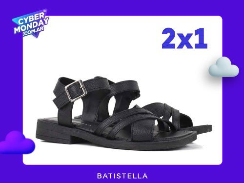 Sandalias de cintas cruzadas en cuero