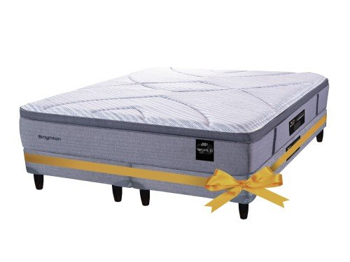 CONJUNTO KING KOIL BRIGHTON SOM W LUX T.P MA 180X200