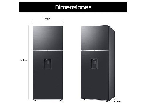 Heladera Samsung RT42DG6730B1 Negra 407 Litros No Frost Inverter