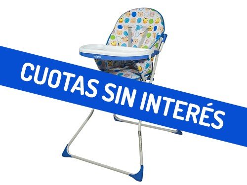 Silla de Comer Infanti Candy Plegable Pet Azul