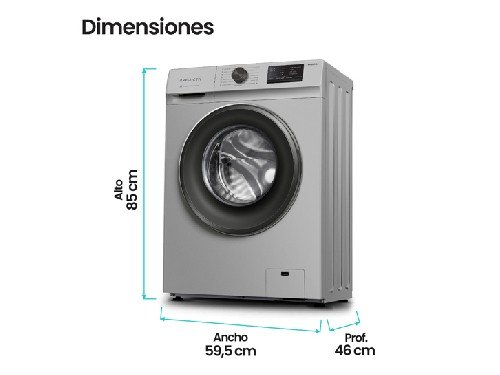 Lavarropas Philco PHLF6510P2 6.5Kg 1000Rpm Plata