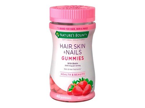 Natures Bounty Hair Skin Nails Gummis Suplemento Gomitas X40
