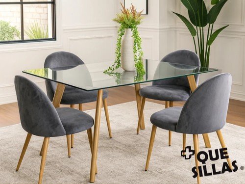 Mesa de vidrio Ferra 120 x 80cm