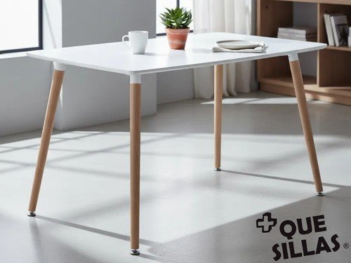 Mesa Nordica Eames Rectangular Comedor 140 X 80