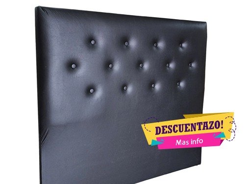 Respaldo para sommier 2 plazas varios colores ecocuero