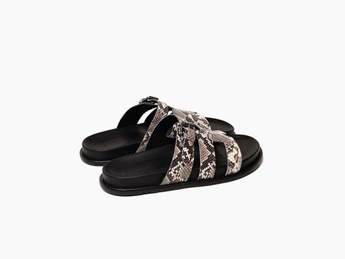 Sandalia  Blanca-Negro / PARUOLO