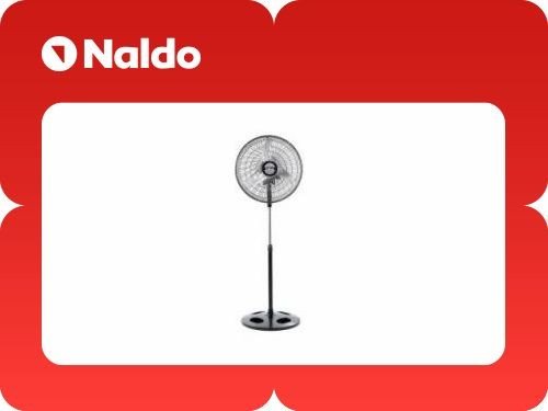 Ventilador Pie Liliana 20” 90W 3 Aspas Metal