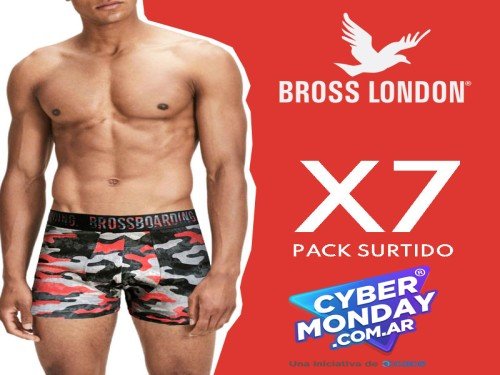 Pack X7 Bóxer Bross Estampado