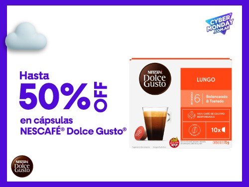 Cápsulas de café NESCAFÉ Dolce Gusto Lungo Caja x10 Unidades