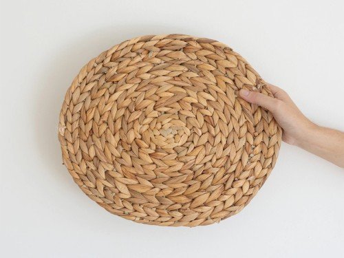 individual paso plato trenzado en fibra natural cocina deco