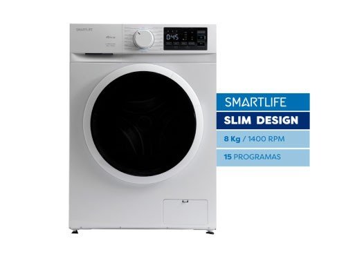Lavarropas SmartLife 8KG 1400RPM Inverter C. Frontal WMI081400W