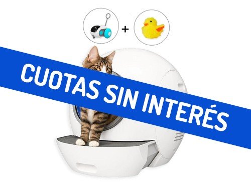 Caja de Arena Automática para Gatos Sand-E + 2 Juguetes de Regalo