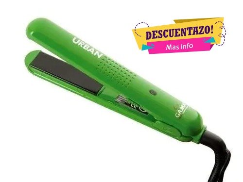 Planchita de Pelo Verde 220w Urban Glow Gama