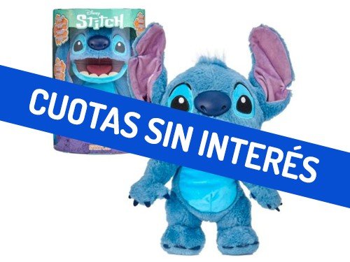 Peluche Stitch Interactivo Wabro Puppetronic Chatty con Sonido