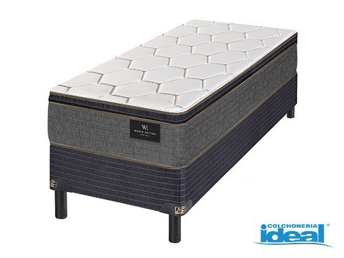 Sommier y Colchón 1 1/2 Plaza (100×190) King Koil Finesse Resortes