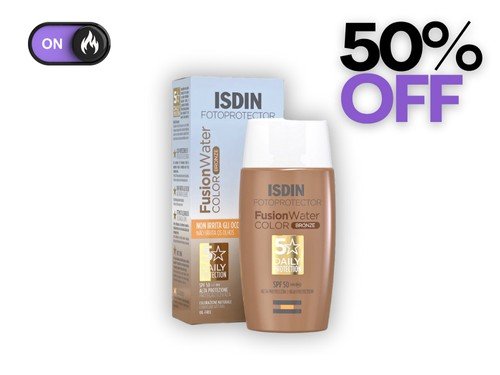 Fotoprotector Isdin Fusion Water Color Bronze Spf50+ X 50 Ml