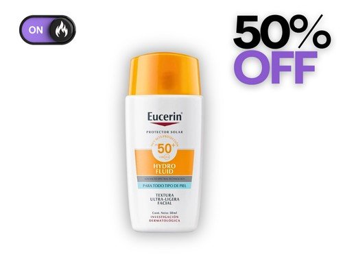 Protector Solar Eucerin Sun Hydro Fluid Fps50+ X 50 Ml