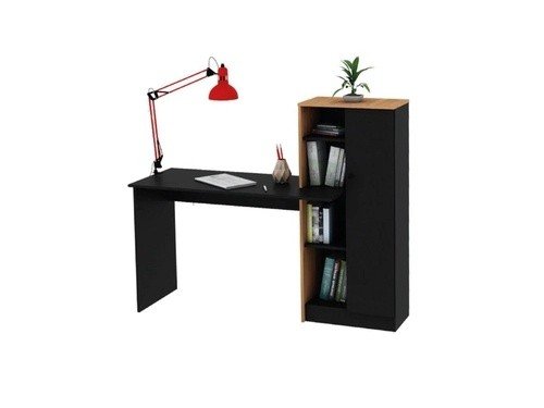 Escritorio Integrado Centro Estant Negro Con Paraiso