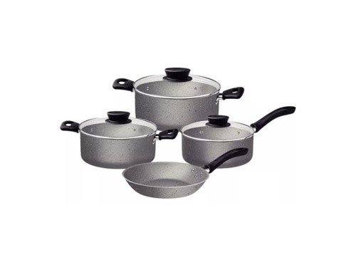 Batería Cocina Tramontina Linz 7 Piezas Gris