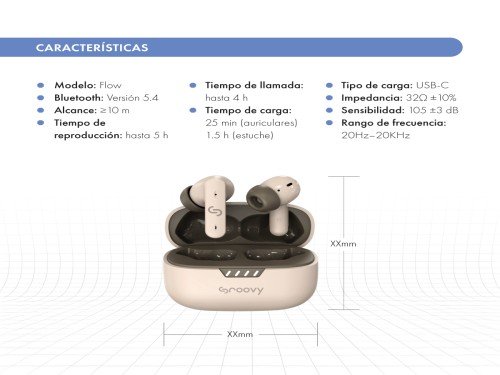 Auricular Bluetooth InPods Flow - Groovy