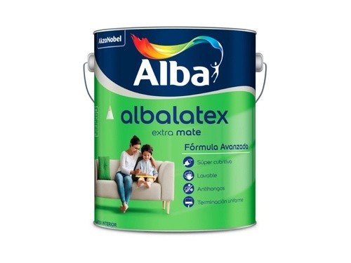 Látex Interior Albalátex Extra Mate Blanco 4 Lts Alba