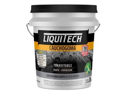 Liquitech Caucho Goma Impermeabilizante Gris Claro 20Kg