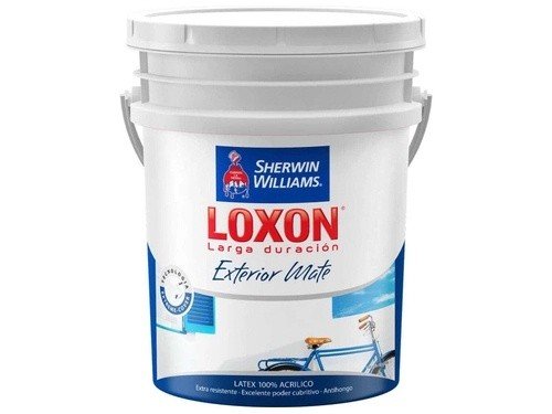 Latex Exterior Loxon Mate Blanco 20 Lts Sherwin Williams